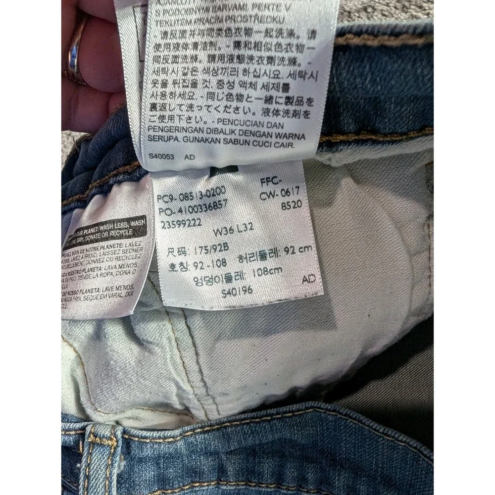 Levi's 513 Slim Straight Leg Jeans Men's Size 36x32 Medium Wash